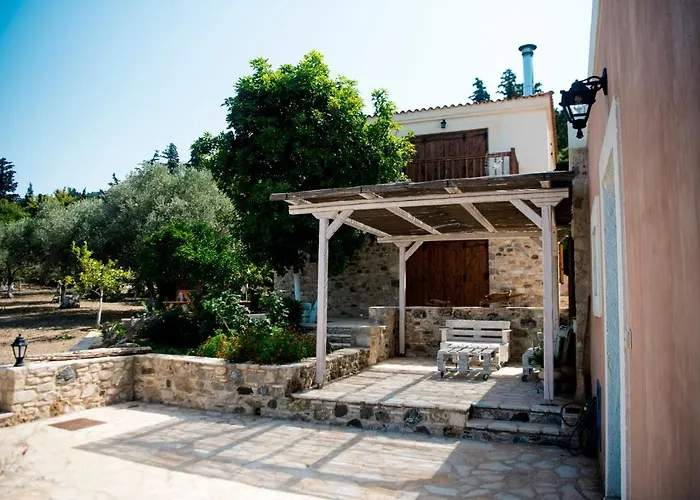 Chaihoutes Stone House And Into Olive Farm In Zia
